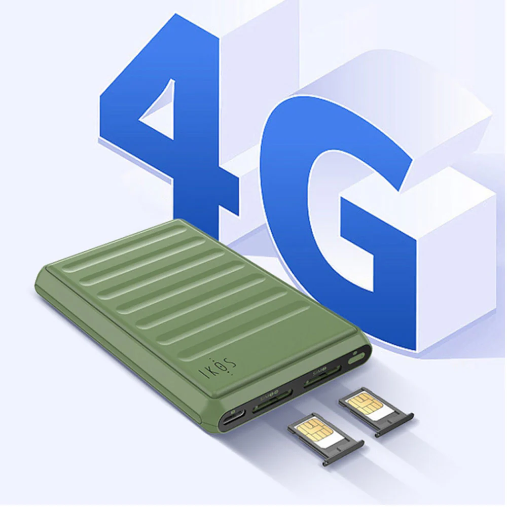 IKOS K7 Dual Sim Adapter With 4G Support For iPhone