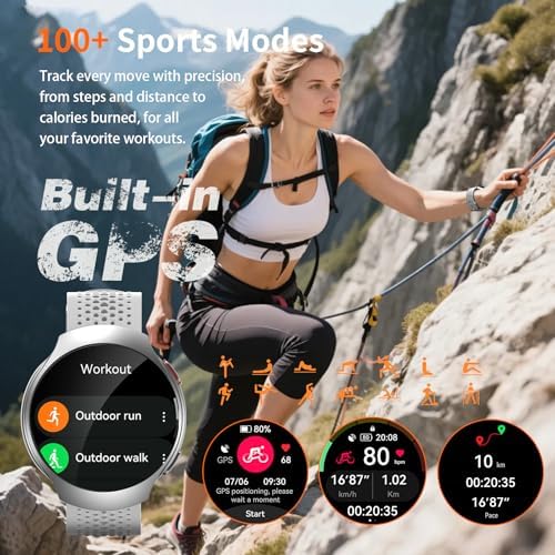 AI Smart Watch with GPT, 1.43" AMOLED Corning 8H Display
