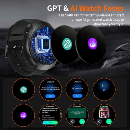 2026 Outdoor AI Chat Smartwatch with GPS, 1.43" Curved AMOLED Display