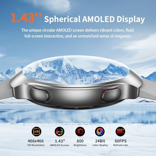 AI Smart Watch with GPT, 1.43" AMOLED Corning 8H Display