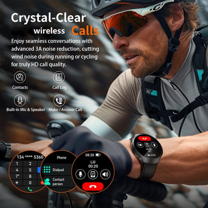 2026 Outdoor AI Chat Smartwatch with GPS, 1.43" Curved AMOLED Display